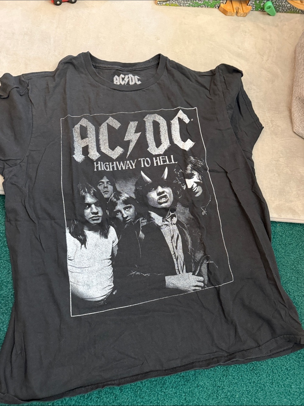 AC/DC Black Graphic 'Highway to Hell' Men’s Tee
